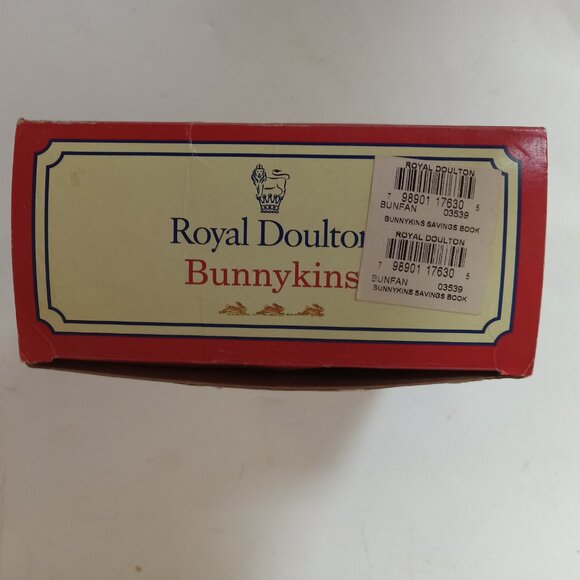 Bunnykins Royal Doulton Child's COIN SAVINGS BANK Peter Rabbit Book w/ Box - Picture 11 of 16